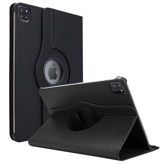 CaseUp Apple iPad Pro 12 9 2021 5 Nesil Kılıf 360 Rotating Stand Siyah 1